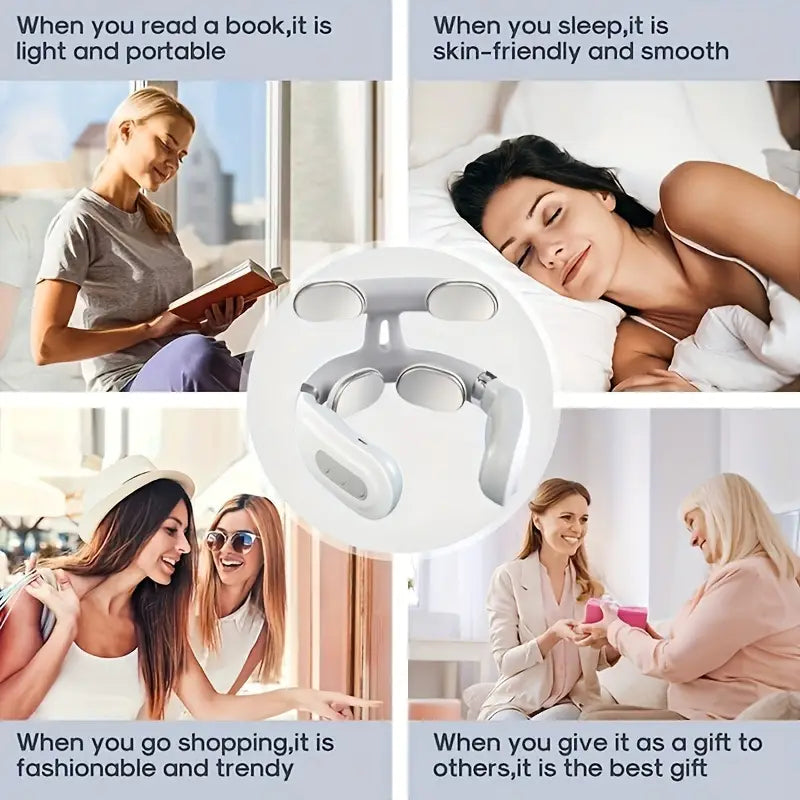 Portable Neck & Shoulder Massager - Deep Tissue Kneading
